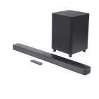 JBL Bar 5.1 Surround - Black Matte - 5.1 channel soundbar with MultiBeam™ Sound Technology - Hero